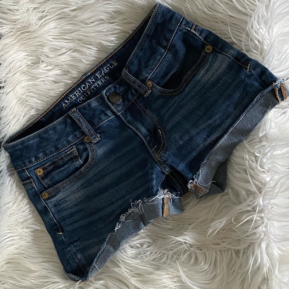 Super stretch jean shorts